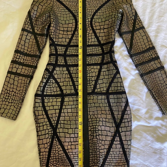 Long sleeve Metallic black small Dress - Picture 2 of 7